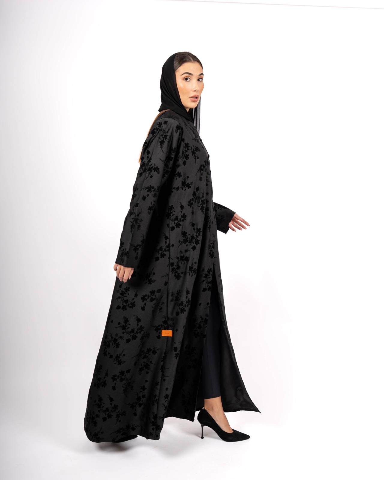 Velvet Blossom Abaya